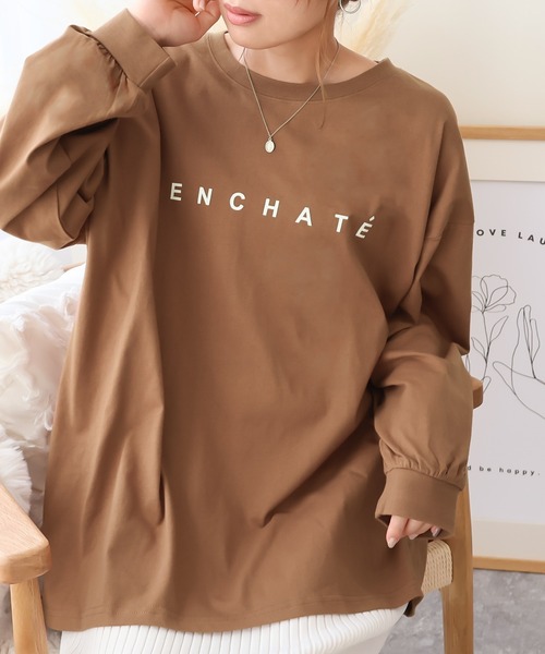 Social GIRL(ソーシャルガール)の「オーバーサイズロゴロングTシャツ(Tシャツ/カットソー・レディース・ブラック/チャコール/モカ/オフホワイト/ホワイト系その他・M)」の17枚目の写真