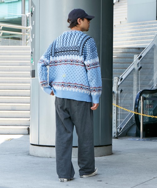 Franklin Climbing（フランクリンクライミング）の「■【Franklin Climbing】【LEGACY】CLIMBING KNIT（ニット/セーター・メンズ・ホワイト系その他/ブルー・LARGE/MEDIUM）」の21枚目の写真