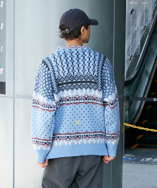 Franklin Climbing（フランクリンクライミング）の「■【Franklin Climbing】【LEGACY】CLIMBING KNIT（ニット/セーター・メンズ・ホワイト系その他/ブルー・LARGE/MEDIUM）」の14枚目の写真