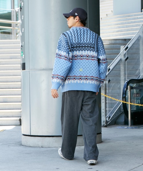 Franklin Climbing（フランクリンクライミング）の「■【Franklin Climbing】【LEGACY】CLIMBING KNIT（ニット/セーター・メンズ・ホワイト系その他/ブルー・LARGE/MEDIUM）」の16枚目の写真