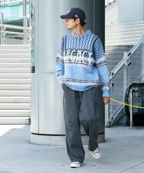Franklin Climbing（フランクリンクライミング）の「■【Franklin Climbing】【LEGACY】CLIMBING KNIT（ニット/セーター・メンズ・ホワイト系その他/ブルー・LARGE/MEDIUM）」の17枚目の写真