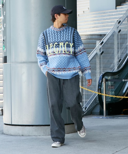 Franklin Climbing（フランクリンクライミング）の「■【Franklin Climbing】【LEGACY】CLIMBING KNIT（ニット/セーター・メンズ・ホワイト系その他/ブルー・LARGE/MEDIUM）」の19枚目の写真