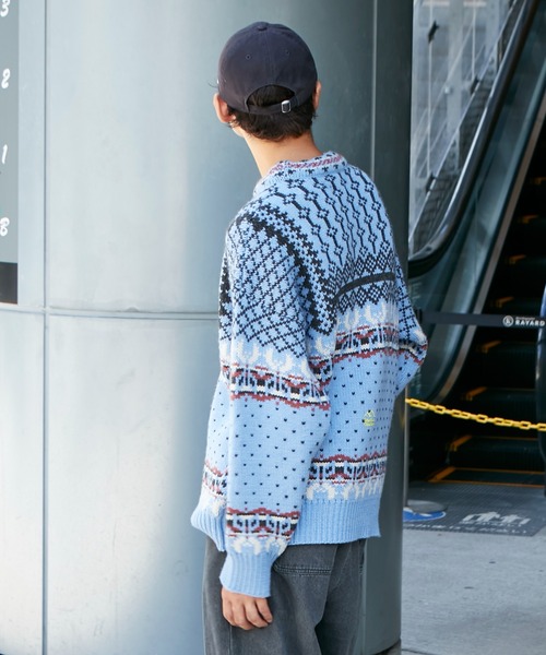 Franklin Climbing（フランクリンクライミング）の「■【Franklin Climbing】【LEGACY】CLIMBING KNIT（ニット/セーター・メンズ・ホワイト系その他/ブルー・LARGE/MEDIUM）」の15枚目の写真