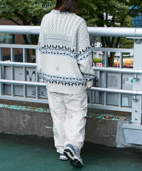 Franklin Climbing（フランクリンクライミング）の「■【Franklin Climbing】【LEGACY】CLIMBING KNIT（ニット/セーター・メンズ・ホワイト系その他/ブルー・LARGE/MEDIUM）」の8枚目の写真