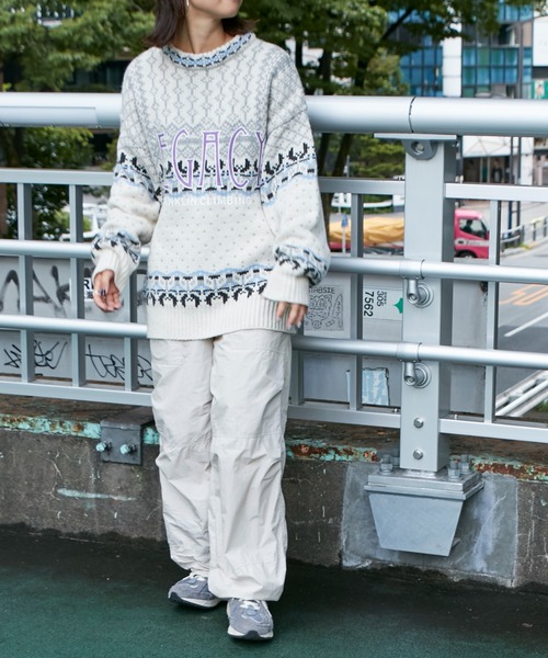 Franklin Climbing（フランクリンクライミング）の「■【Franklin Climbing】【LEGACY】CLIMBING KNIT（ニット/セーター・メンズ・ホワイト系その他/ブルー・LARGE/MEDIUM）」の10枚目の写真