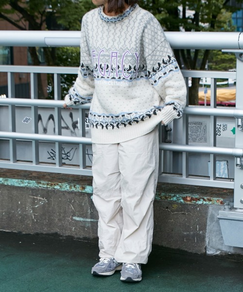 Franklin Climbing（フランクリンクライミング）の「■【Franklin Climbing】【LEGACY】CLIMBING KNIT（ニット/セーター・メンズ・ホワイト系その他/ブルー・LARGE/MEDIUM）」の11枚目の写真