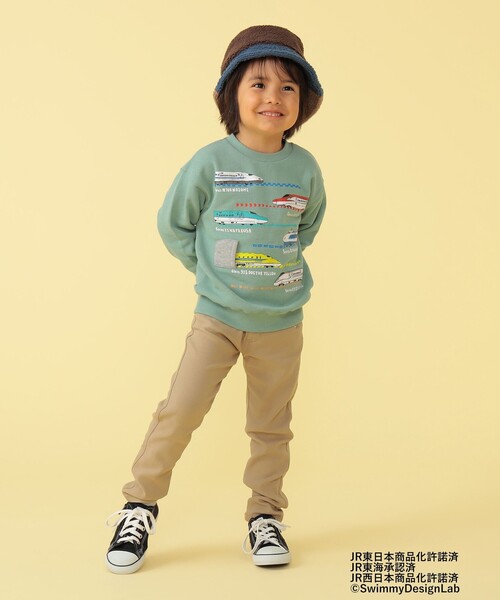 BEAMS mini(ビームスミニ)の「BEAMS mini / オールスター トレイン スウェットプルオーバー 23FW(90~150cm)(スウェット・キッズ・ネイビー/ミント/ホワイト系その他5・100/90/130/140/150/120/110)」の7枚目の写真