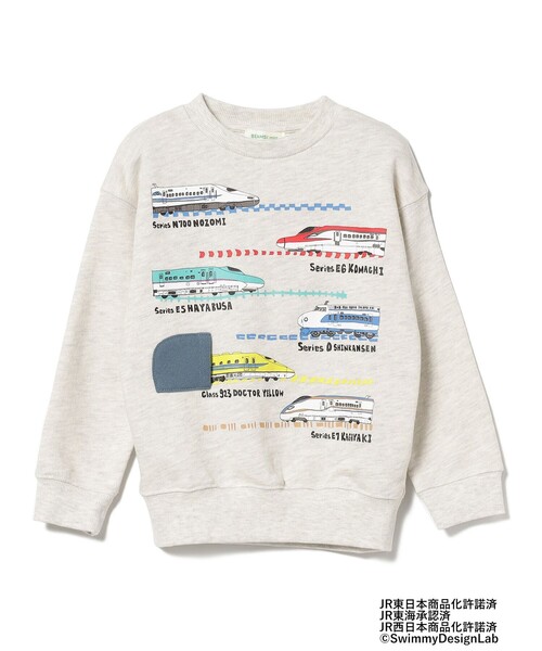 BEAMS mini(ビームスミニ)の「BEAMS mini / オールスター トレイン スウェットプルオーバー 23FW(90~150cm)(スウェット・キッズ・ネイビー/ミント/ホワイト系その他5・100/90/130/140/150/120/110)」の9枚目の写真