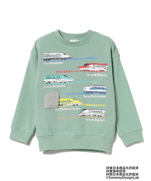 BEAMS mini(ビームスミニ)の「BEAMS mini / オールスター トレイン スウェットプルオーバー 23FW(90~150cm)(スウェット・キッズ・ネイビー/ミント/ホワイト系その他5・100/90/130/140/150/120/110)」の14枚目の写真