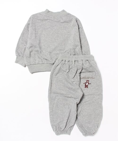 aimoha(アイモハ)の「aimoha-KIDS- 子供服 かわいいレトロ調クマプリントスウェットセットアップ(スウェット・キッズ・ライトベージュ/グレー・100/110/120/140/90/130)」の14枚目の写真