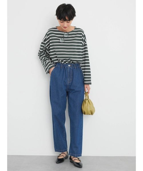 AMERICAN HOLIC（アメリカンホリック）の「デニムバルーンタックパンツ（デニムパンツ・レディース・インディゴブルー/ワンウォッシュ・XS/L/M/S）」の6枚目の写真