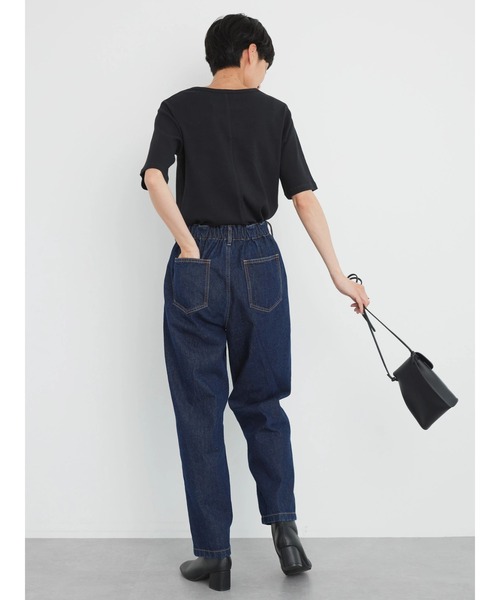 AMERICAN HOLIC（アメリカンホリック）の「デニムバルーンタックパンツ（デニムパンツ・レディース・インディゴブルー/ワンウォッシュ・XS/L/M/S）」の13枚目の写真