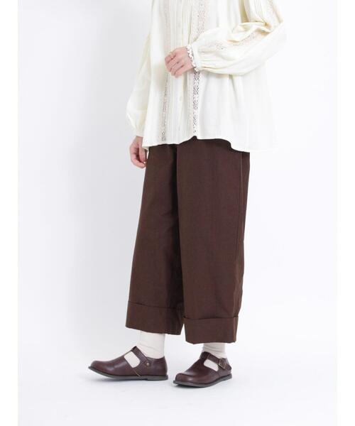 Samansa Mos2（サマンサ モスモス）の「【撥水加工】ロールアップマルチスタイルツイルパンツ（その他パンツ・レディース・ベージュ/ブラウン・F）」の4枚目の写真