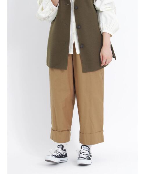 Samansa Mos2（サマンサ モスモス）の「【撥水加工】ロールアップマルチスタイルツイルパンツ（その他パンツ・レディース・ベージュ/ブラウン・F）」の7枚目の写真