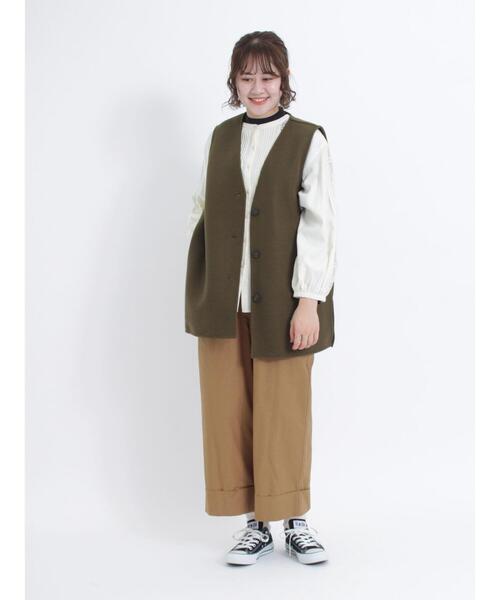 Samansa Mos2（サマンサ モスモス）の「【撥水加工】ロールアップマルチスタイルツイルパンツ（その他パンツ・レディース・ベージュ/ブラウン・F）」の8枚目の写真