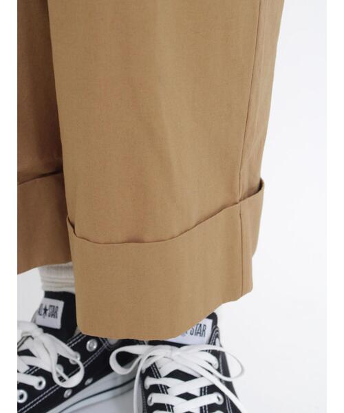 Samansa Mos2（サマンサ モスモス）の「【撥水加工】ロールアップマルチスタイルツイルパンツ（その他パンツ・レディース・ベージュ/ブラウン・F）」の19枚目の写真