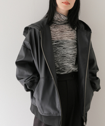 PROVOKE  | 【PROVOKE/プロヴォーク】fakeleather hoodie：ブルゾン(ブルゾン)