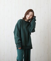 【CHICHI】Zarograviaty LOGO / パラマス ミネソタ アーチロゴ 配色刺繍 クルーネック スウェット(BEY)