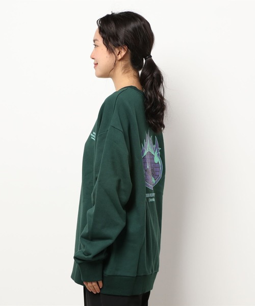 almo(アルモ)の「【CHICHI】Zarograviaty LOGO / パラマス ミネソタ アーチロゴ 配色刺繍 クルーネック スウェット(BEY)(スウェット・レディース・オートミール/グリーン・FREE)」の14枚目の写真
