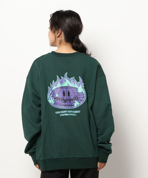almo(アルモ)の「【CHICHI】Zarograviaty LOGO / パラマス ミネソタ アーチロゴ 配色刺繍 クルーネック スウェット(BEY)(スウェット・レディース・オートミール/グリーン・FREE)」の15枚目の写真