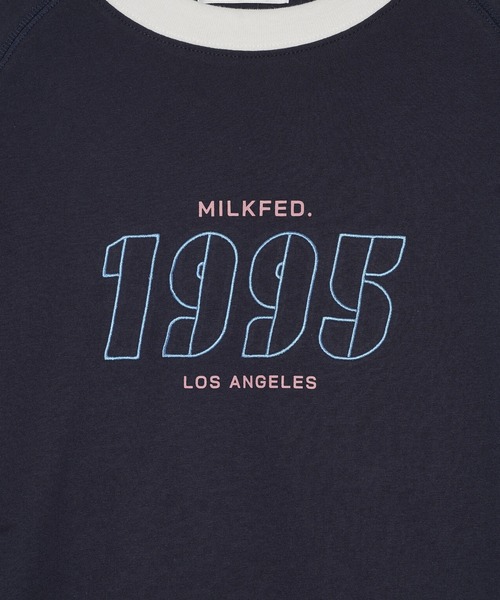MILKFED.（ミルクフェド）の「SIDE STRIPE L/S TOP（Tシャツ/カットソー・レディース・ライトブルー/ネイビー/ホワイト・ONE SIZE）」の11枚目の写真