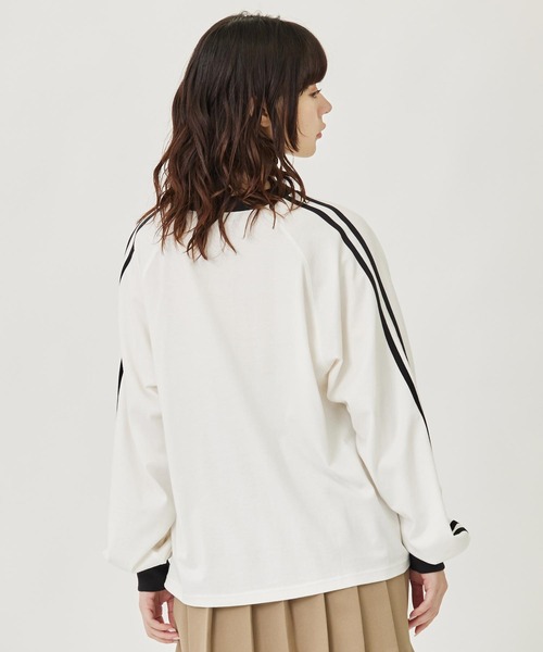MILKFED.（ミルクフェド）の「SIDE STRIPE L/S TOP（Tシャツ/カットソー・レディース・ライトブルー/ネイビー/ホワイト・ONE SIZE）」の5枚目の写真