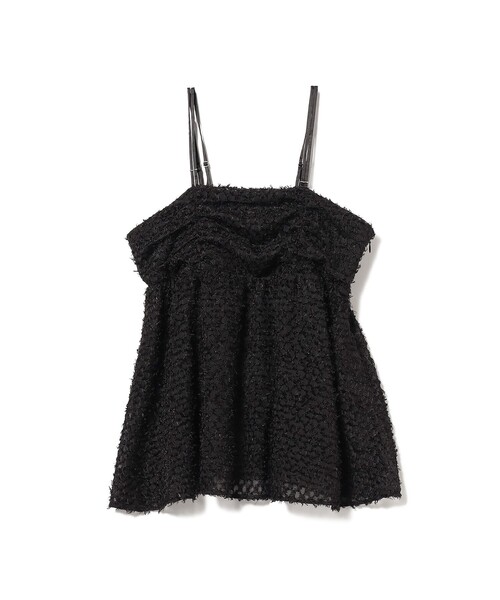 Ray BEAMS（レイビームス）の「Ray BEAMS / フリンジ フレア キャミソール（キャミソール・レディース・ブラック/ホワイト・1/0）」の9枚目の写真