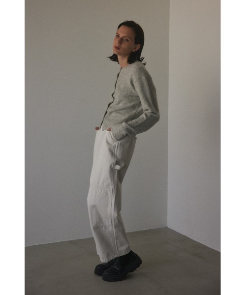 BLACK BY MOUSSY（ブラックバイマウジー）の「wide painter pants（ワイドペインターパンツ）（カーゴパンツ・レディース・ホワイト・1/2/0）」の4枚目の写真