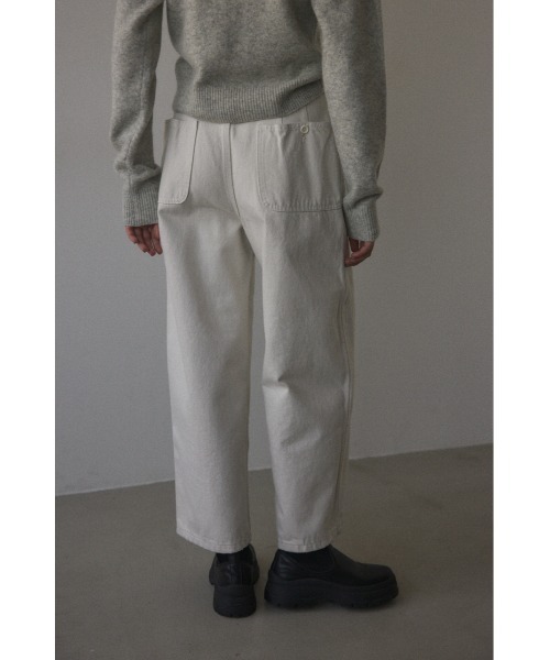BLACK BY MOUSSY（ブラックバイマウジー）の「wide painter pants（ワイドペインターパンツ）（カーゴパンツ・レディース・ホワイト・1/2/0）」の6枚目の写真
