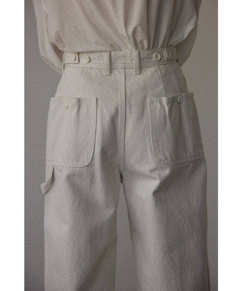 BLACK BY MOUSSY（ブラックバイマウジー）の「wide painter pants（ワイドペインターパンツ）（カーゴパンツ・レディース・ホワイト・1/2/0）」の8枚目の写真