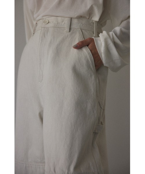 BLACK BY MOUSSY（ブラックバイマウジー）の「wide painter pants（ワイドペインターパンツ）（カーゴパンツ・レディース・ホワイト・1/2/0）」の9枚目の写真
