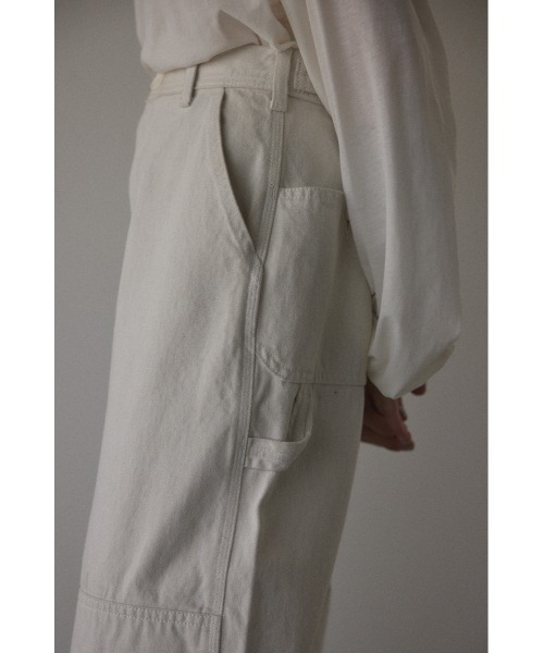 BLACK BY MOUSSY（ブラックバイマウジー）の「wide painter pants（ワイドペインターパンツ）（カーゴパンツ・レディース・ホワイト・1/2/0）」の10枚目の写真
