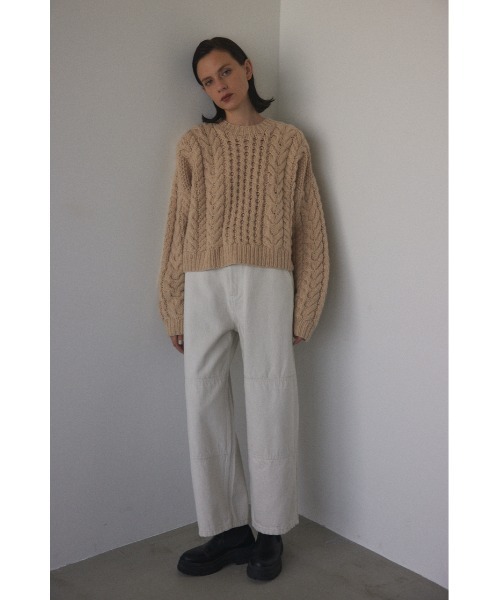 BLACK BY MOUSSY（ブラックバイマウジー）の「wide painter pants（ワイドペインターパンツ）（カーゴパンツ・レディース・ホワイト・1/2/0）」の13枚目の写真