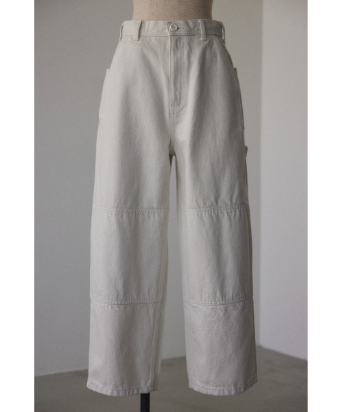 BLACK BY MOUSSY（ブラックバイマウジー）の「wide painter pants（ワイドペインターパンツ）（カーゴパンツ・レディース・ホワイト・1/2/0）」の14枚目の写真