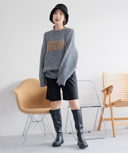 LEPSIM(レプシィム)の「センタープレスショートパンツ 989676(その他パンツ・レディース・ブラック/グレー・FREE)」の12枚目の写真