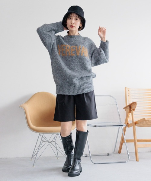 LEPSIM(レプシィム)の「センタープレスショートパンツ 989676(その他パンツ・レディース・ブラック/グレー・FREE)」の13枚目の写真