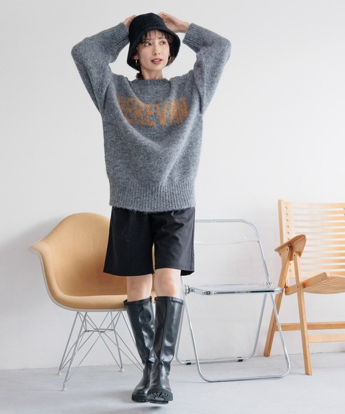 LEPSIM(レプシィム)の「センタープレスショートパンツ 989676(その他パンツ・レディース・ブラック/グレー・FREE)」の14枚目の写真