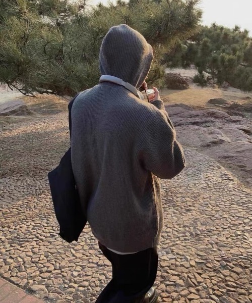ROOPTOKYO(ループトウキョウ)の「▲Balaclava zip hoodie/バラクラバ ジップフーディ― パーカー(パーカー・メンズ・グレー・XL/L/XXL)」の11枚目の写真