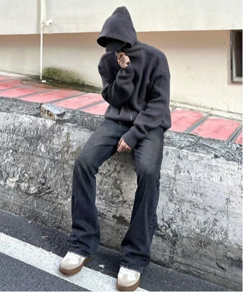 ROOPTOKYO(ループトウキョウ)の「▲Balaclava zip hoodie/バラクラバ ジップフーディ― パーカー(パーカー・メンズ・グレー・XL/L/XXL)」の15枚目の写真