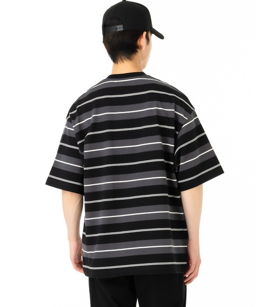 [New Era] ボーダー 半袖 オーバーサイズ Tシャツ セール】ニューエラ 半袖Tシャツ オーバーサイズ ボーダー