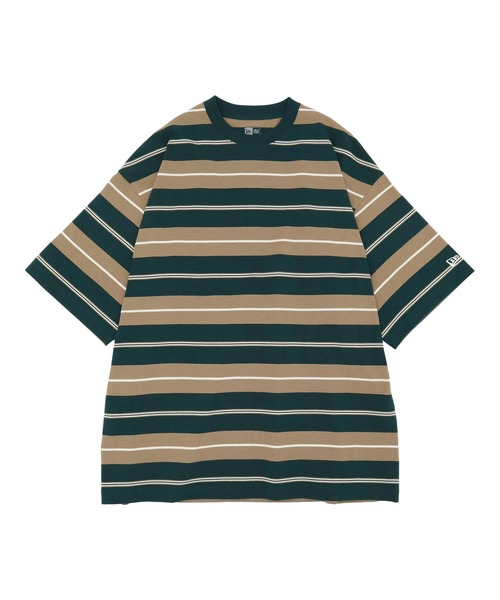 [New Era] ボーダー 半袖 オーバーサイズ Tシャツ セール】ニューエラ 半袖Tシャツ オーバーサイズ ボーダー