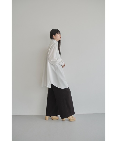 【Abor】ハイネックシャーリングオーバーシャツ Abor（アボア）の「【Abor】ハイネックシャーリングオーバー