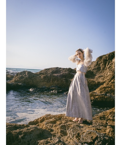 sahara(サハラ)の「Marble Jacquard Skirt(スカート・レディース・ブラック/イエロー系その他/シルバー・FREE)」の19枚目の写真