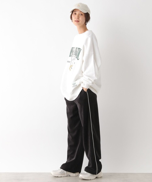 LEPSIM(レプシィム)の「ベロアラインイージーパンツ 991978(その他パンツ・レディース・チャコールグレー/グレイッシュベージュ/ブラック・FREE)」の6枚目の写真