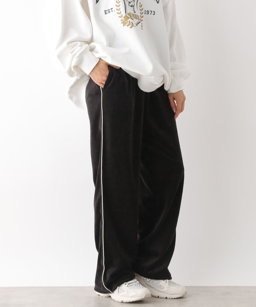 LEPSIM(レプシィム)の「ベロアラインイージーパンツ 991978(その他パンツ・レディース・チャコールグレー/グレイッシュベージュ/ブラック・FREE)」の8枚目の写真