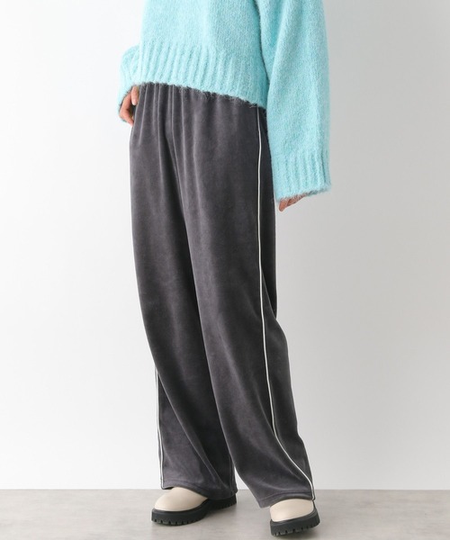 LEPSIM(レプシィム)の「ベロアラインイージーパンツ 991978(その他パンツ・レディース・チャコールグレー/グレイッシュベージュ/ブラック・FREE)」の17枚目の写真