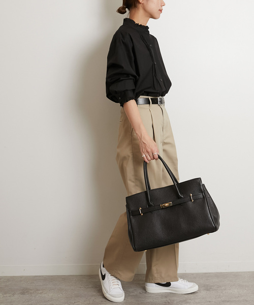 JOURNAL STANDARD relume(ジャーナルスタンダード レリューム)の「《追加3》コットンブロードフリルブラウス(シャツ/ブラウス・レディース・ブルー系その他/ブラック/ホワイト・FREE)」の14枚目の写真