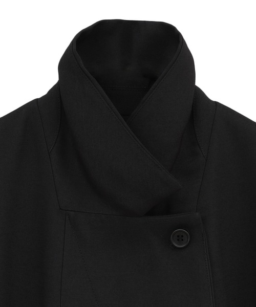 CLANE ダブルブレストジレ ブラック CLANE（クラネ）の「【CLANE/クラネ】DOUBLE BREASTED GILET