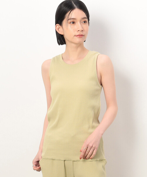 ONIGIRI（オニギリ）の「リブタンクトップ（タンクトップ・レディース・グリーン系その他/アイボリー/グリーン/ネイビー・M/L）」の3枚目の写真