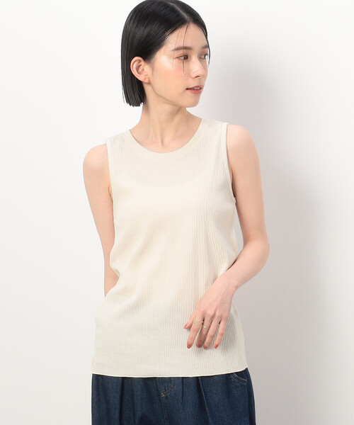 ONIGIRI（オニギリ）の「リブタンクトップ（タンクトップ・レディース・グリーン系その他/アイボリー/グリーン/ネイビー・M/L）」の8枚目の写真